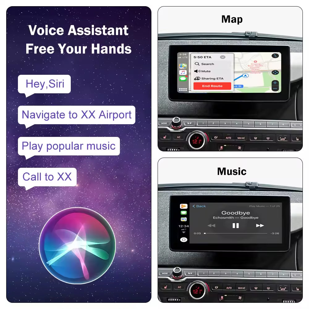 Wireless CarPlay Android Auto for BMW i3 I01 NBT