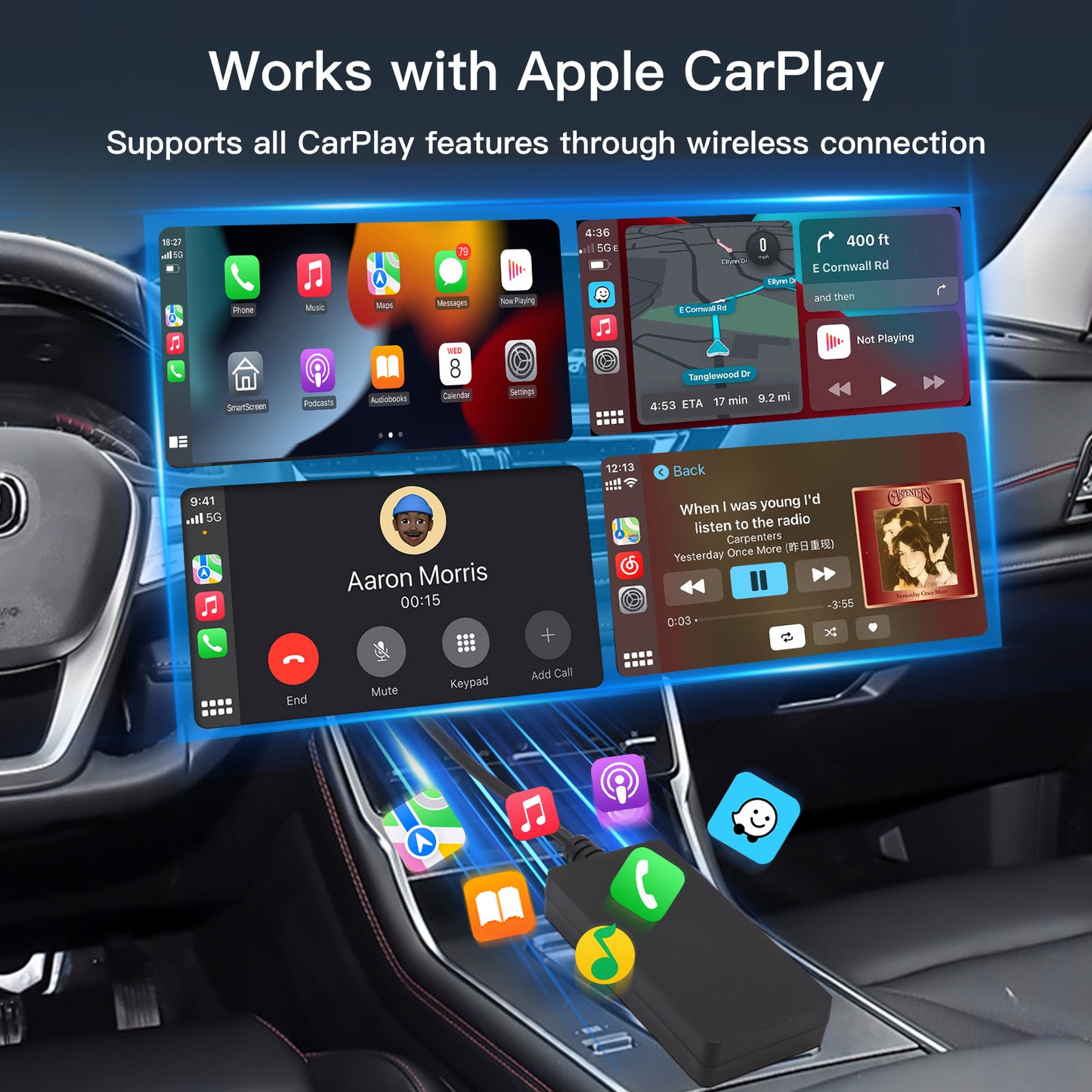 Wireless CarPlay Android Auto adapter Smart Box Suitable for Chinese brand cars