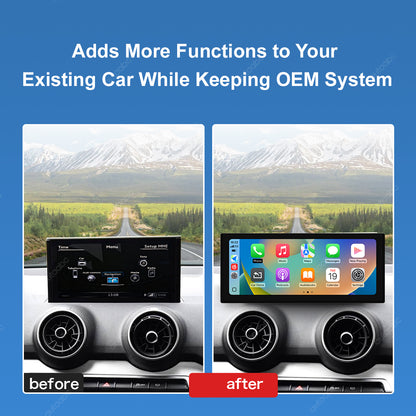 12.3" Linux Screen For Audi Q2 MIB/MIB2 Wireless CarPlay Android Auto