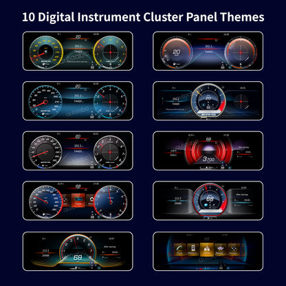 12.3" Panoramic Dual Screen Digital Cockpit for Mercedes-Benz W204 C-Class