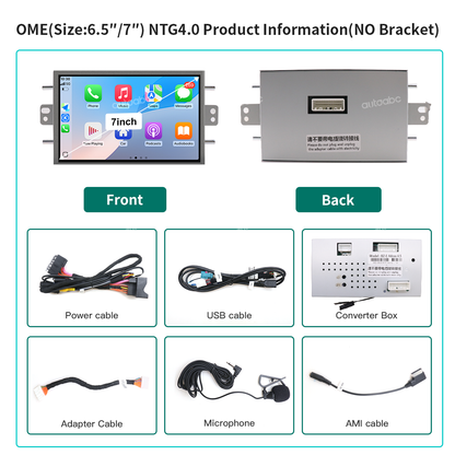 7“ Linux screen for Mercedes Benz E class NTG4.0/4.5/5.0 Wireless CarPlay Android Auto LHD