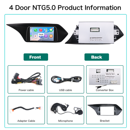 7“ Linux screen for Mercedes Benz E class NTG4.0/4.5/5.0 Wireless CarPlay Android Auto LHD
