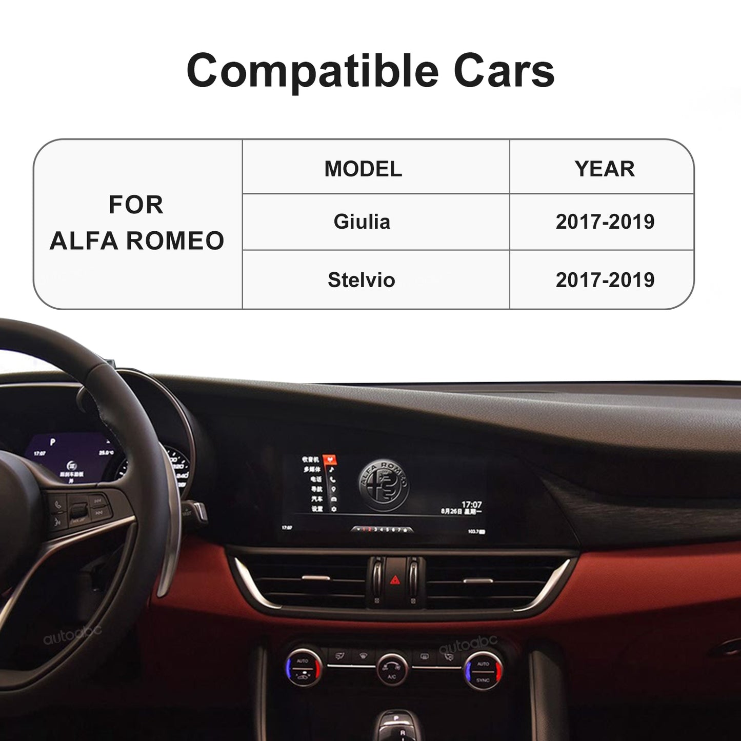 Wireless CarPlay&Android Auto Module For Alfa Romeo