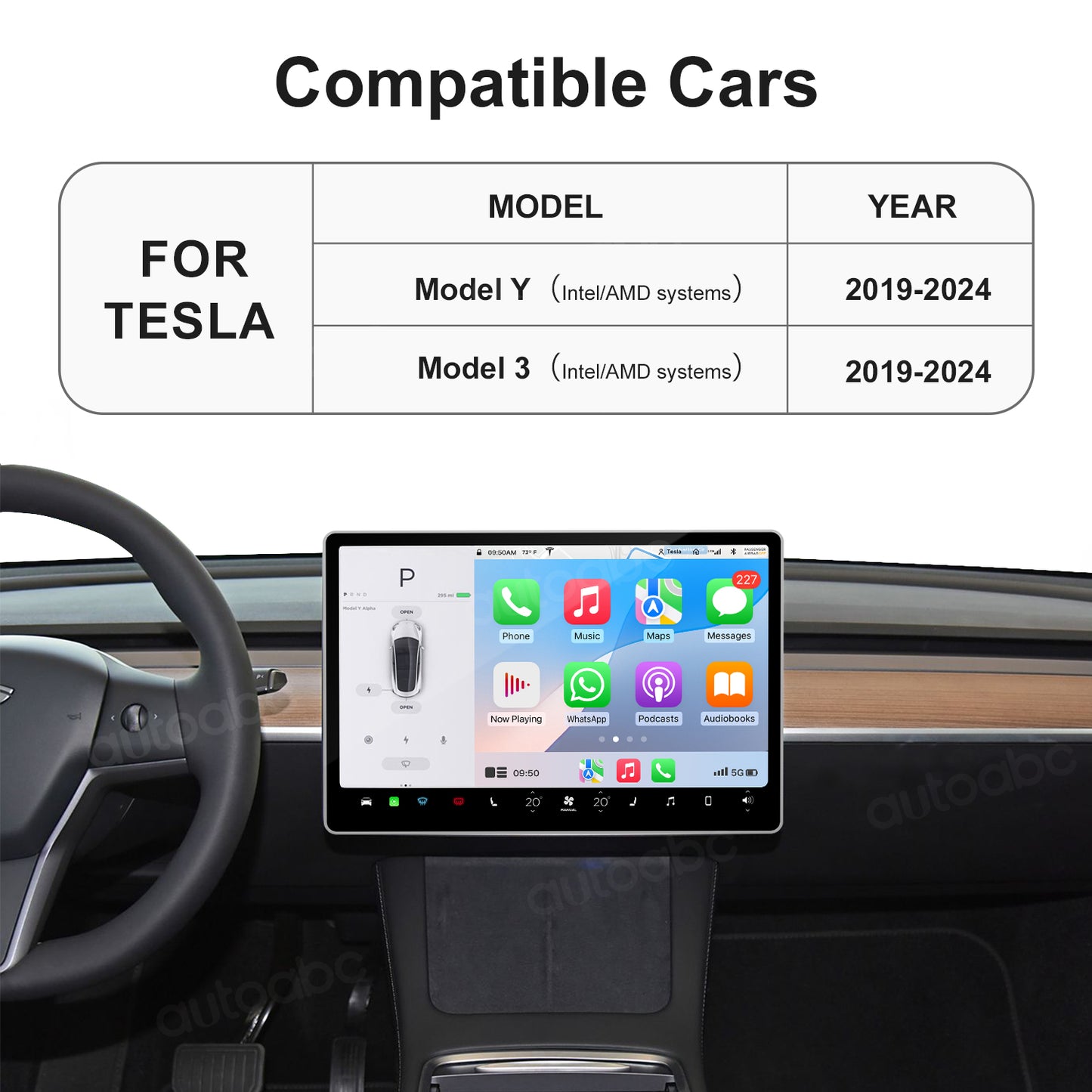 NEW Wireless Carplay Android Auto adapter for Tesla Model 3 Model Y