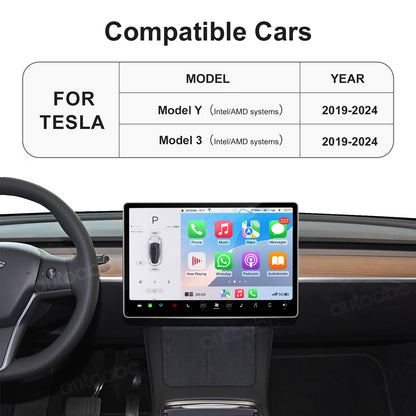 NEW Wireless Carplay Android Auto adapter for Tesla Model 3 Model Y