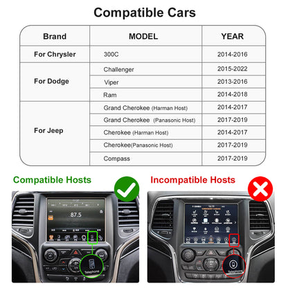 Wireless CarPlay Android Auto Module for Jeep/Dodge/Chrysler