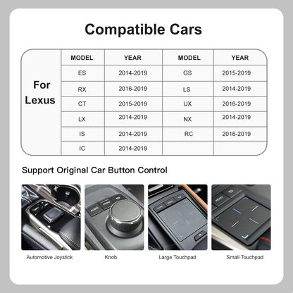 Wireless Carplay & Android Auto Retrofit Kit interface for Lexus