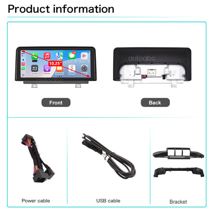 10.25" Linux Screen for BMW X5/X6 E70/E71 with NBT Wireless CarPlay Android Auto