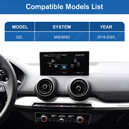 12.3" Linux Screen For Audi Q2 MIB/MIB2 Wireless CarPlay Android Auto