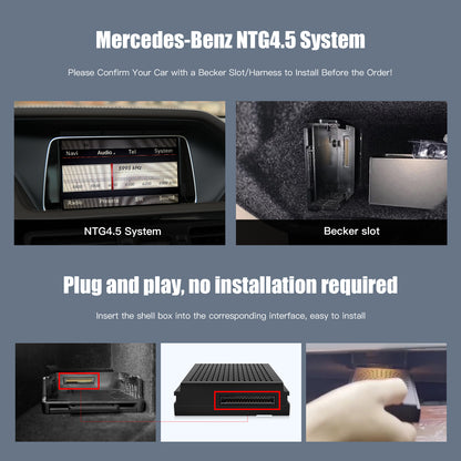 AUTOABC Wireless Carplay Android Auto module box for Mercedes Benz NTG4.5 Becker - AUTOABC