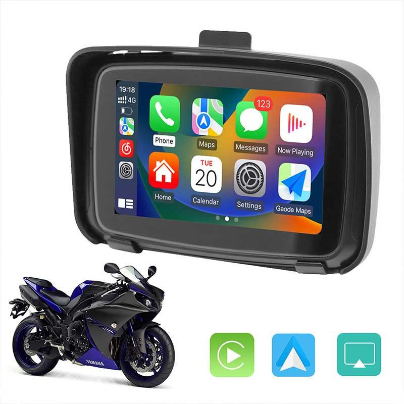 5" IPS Waterproof Motorcycle Touchscreen with GPS navigation - AUTOABC