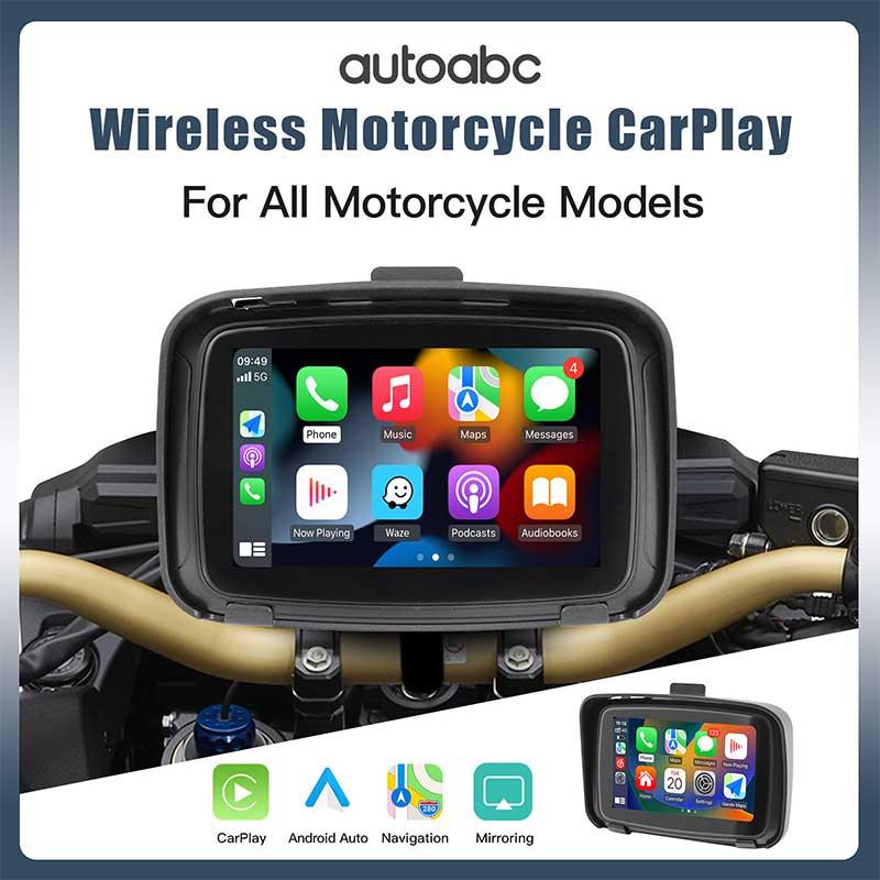 5" IPS Waterproof Motorcycle Touchscreen with GPS navigation - AUTOABC