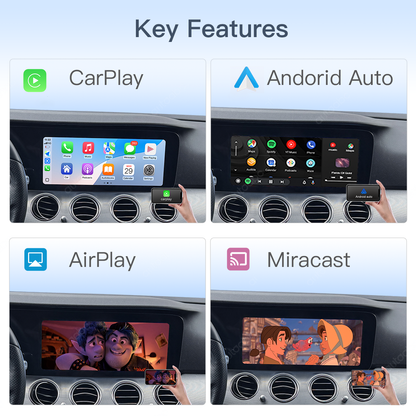 12.3“ Linux screen for Mercedes Benz E Class W213 NTG5.5 Wireless CarPlay Android Auto