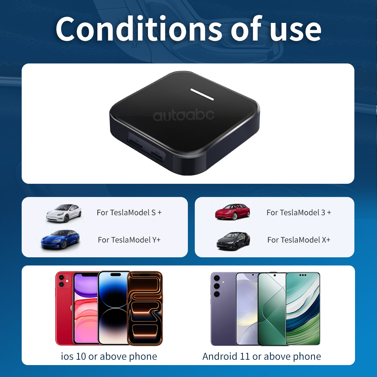 Wireless Browser Android Smart Ai Box Adapter For Tesla