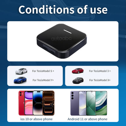 Wireless Browser Android Smart Ai Box Adapter For Tesla