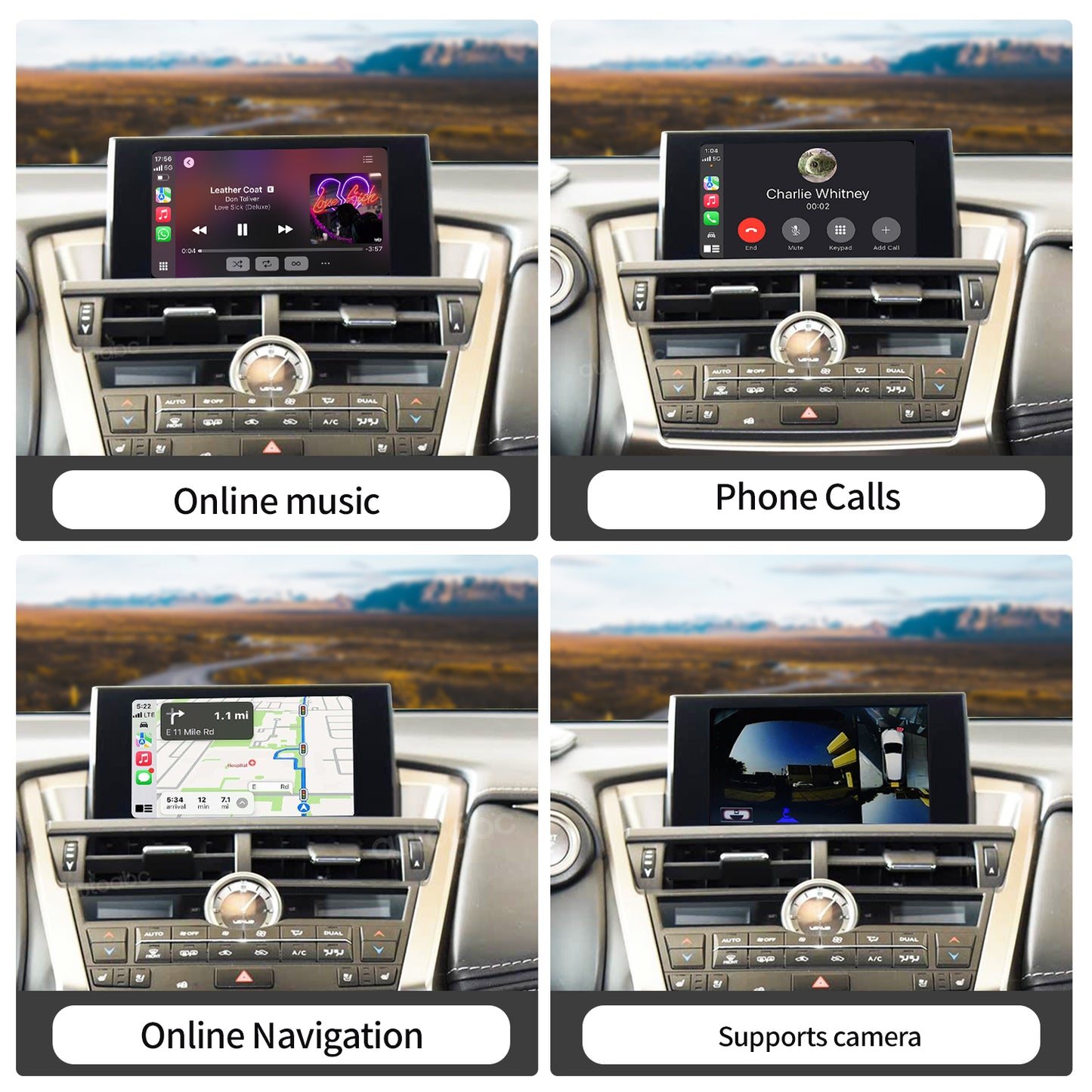 Wireless Carplay & Android Auto Retrofit Kit interface for Lexus