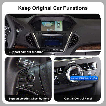 Wireless CarPlay Android Auto Module for Acura Dual-Screen