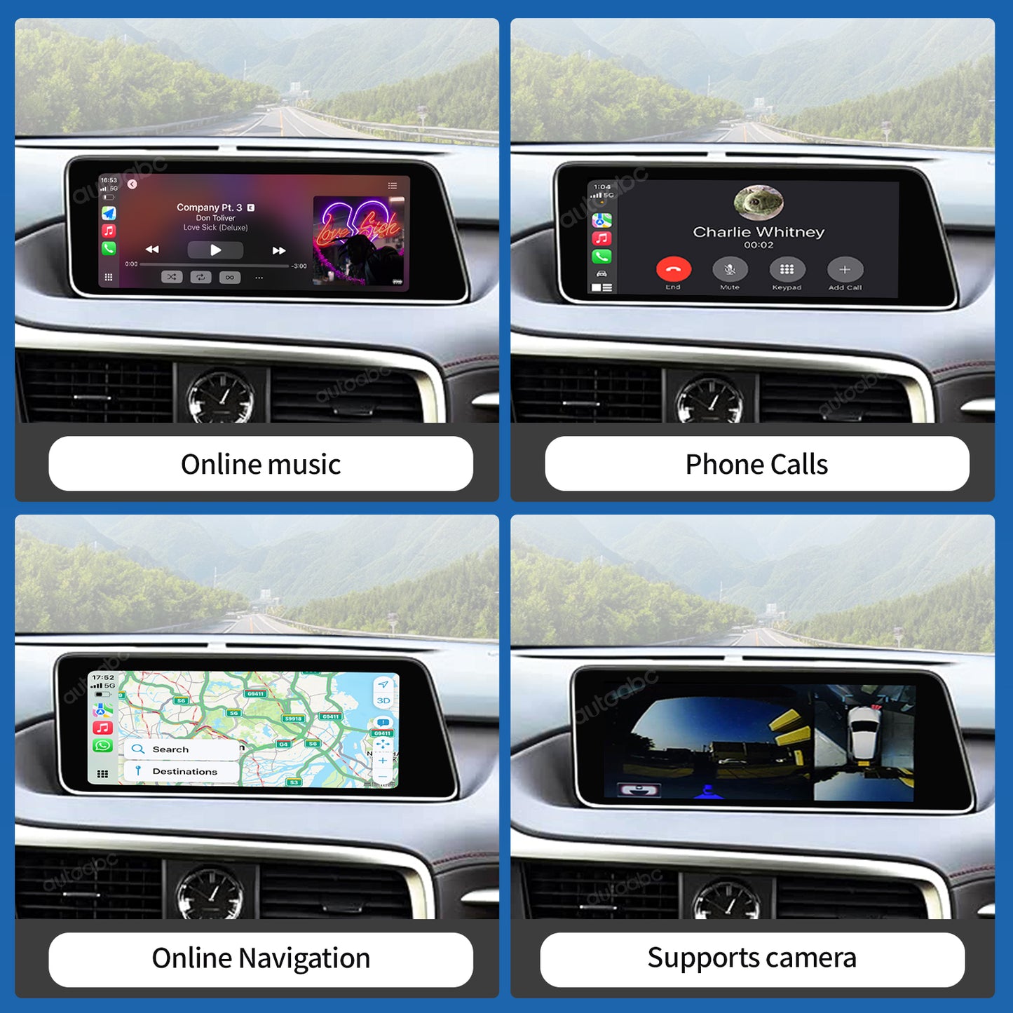 Wireless Carplay & Android Auto Retrofit Kit interface for Lexus