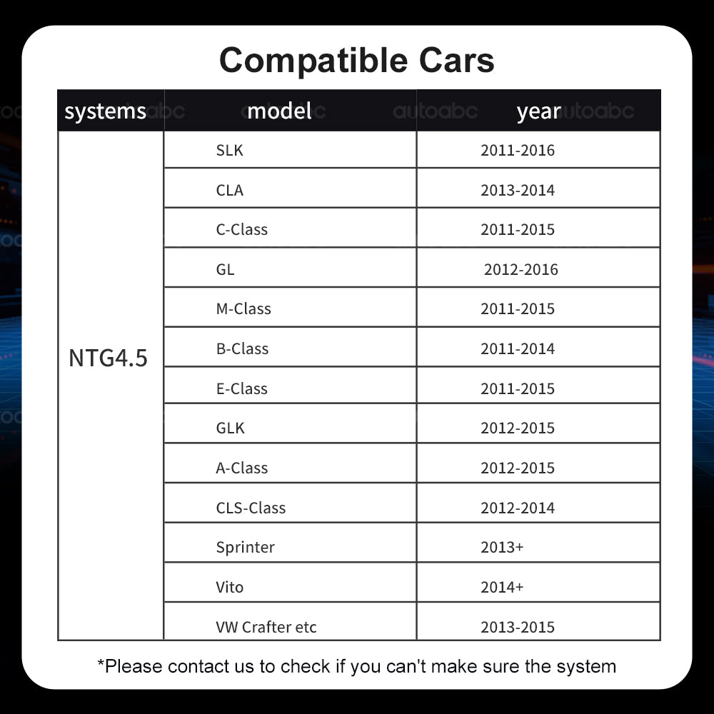 Wireless Carplay Android Auto for Mercedes Benz NTG4.5 with Becker