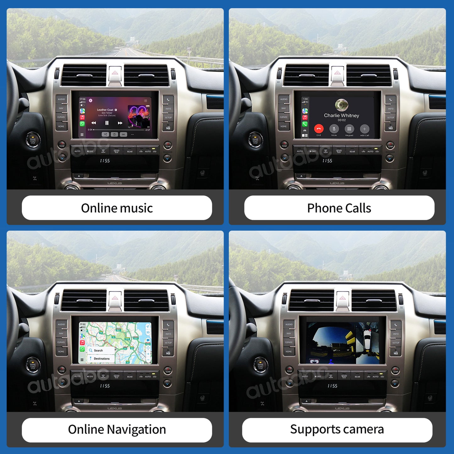 Wireless Carplay & Android Auto for Lexus GX460 2014-2019