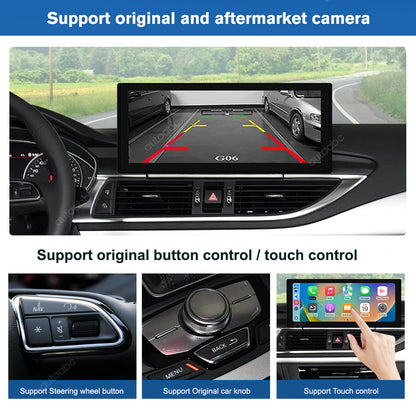 12.3" Linux Screen For Audi A6/A7 Wireless CarPlay Android Auto