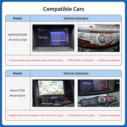 Wireless Carplay Android Auto For Infiniti/Nissan