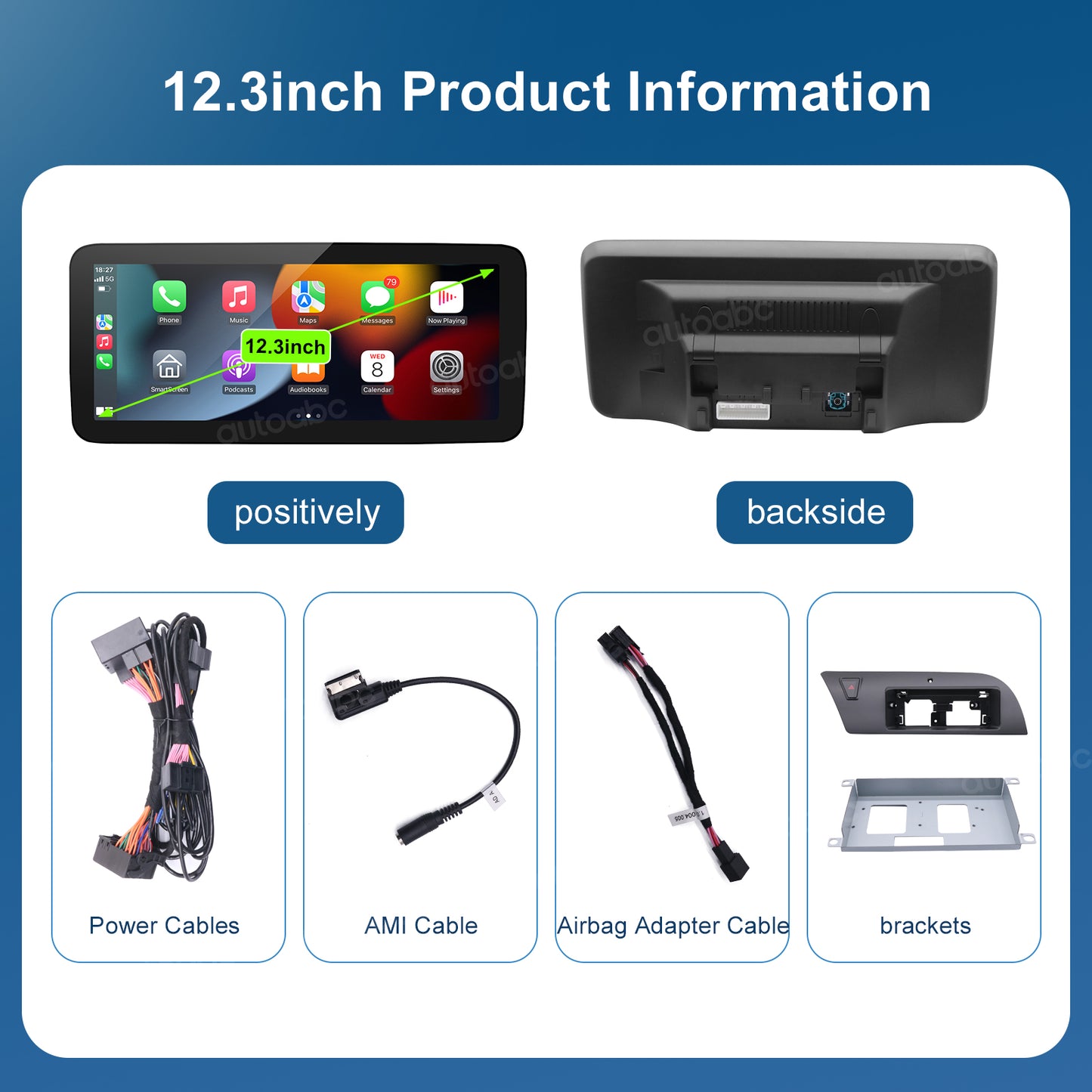8.9“ Linux Screen For Audi A4 A5 Wireless CarPlay Android Auto left rudder