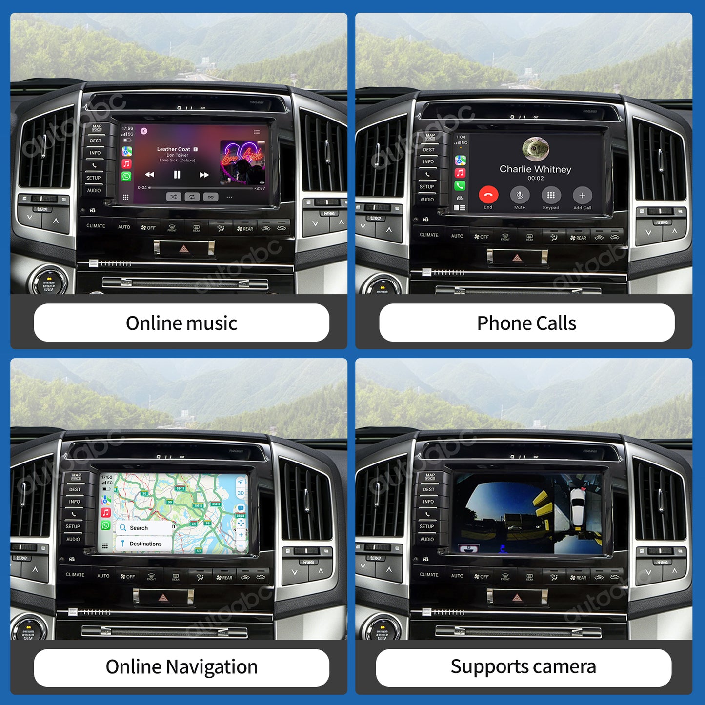Wireless Carplay & Android Auto for Toyota Land Cruiser LC200 2013-2015