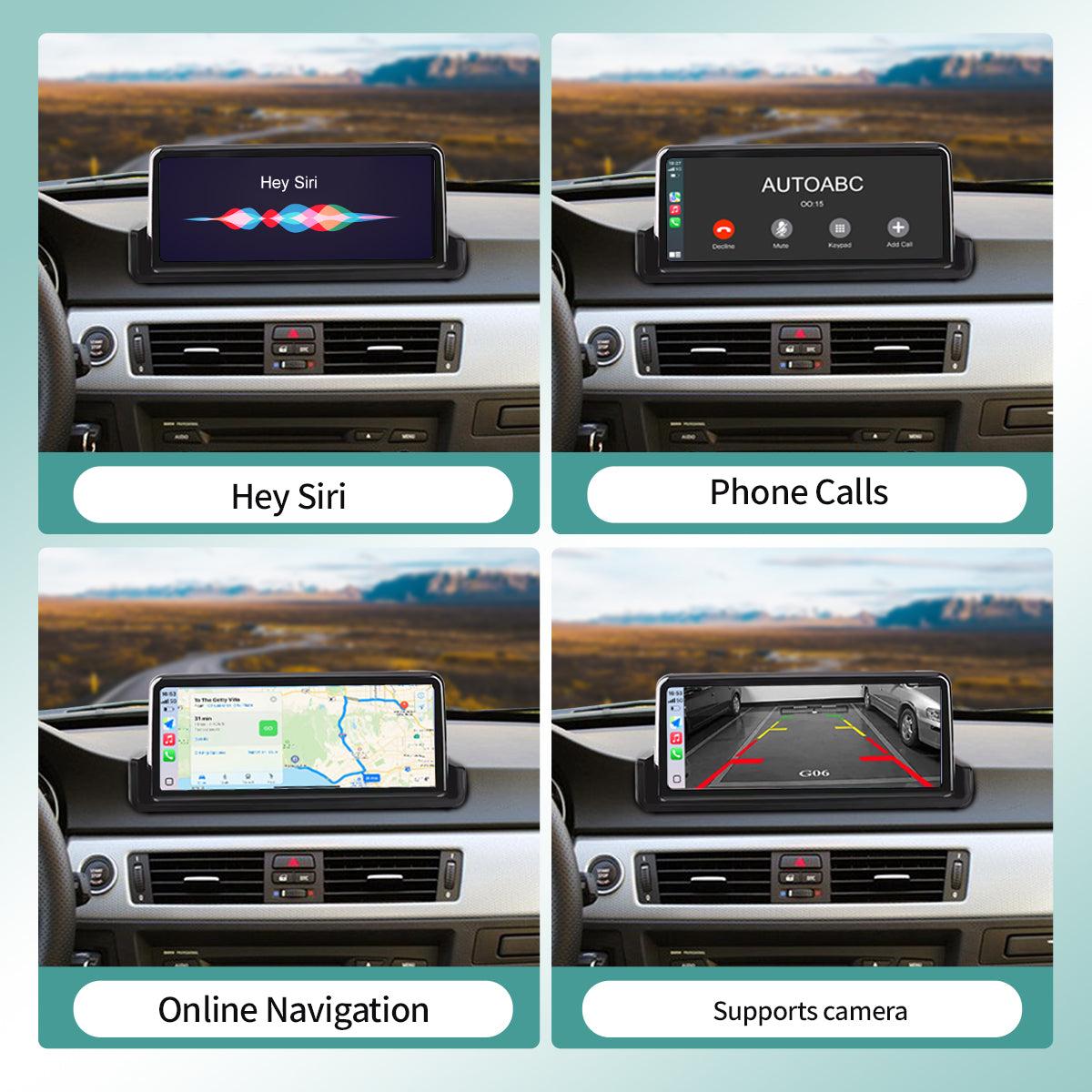 10.25'' Linux screen for BMW 3 Series E90-E93 Wirless CarPlay Android Auto