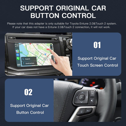 Toyota Wireless Carplay Android Auto Touch2 Entune2.0 2014-2019