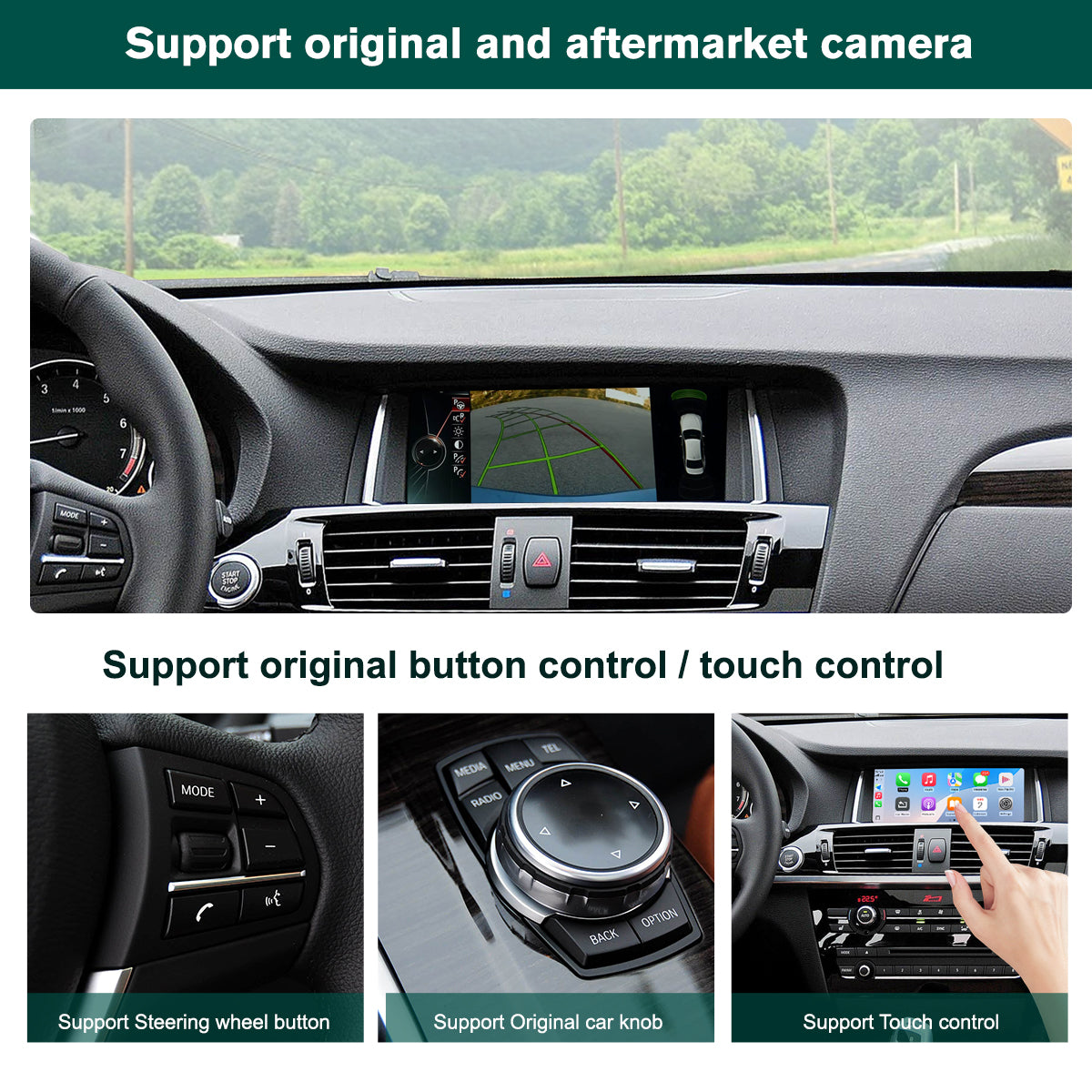 10.25" Wireless CarPlay Touch Screen For BMW X3 F25 With CIC (2010-2013)