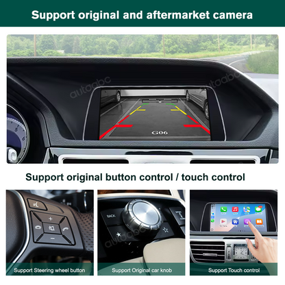 7“ Linux screen for Mercedes Benz E class NTG4.0/4.5/5.0 Wireless CarPlay Android Auto LHD