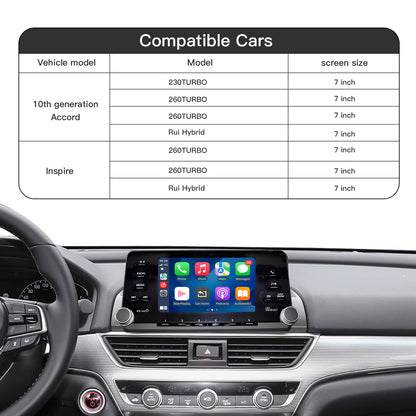 Wireless Carplay Android Auto adapter for Accord/Inspire