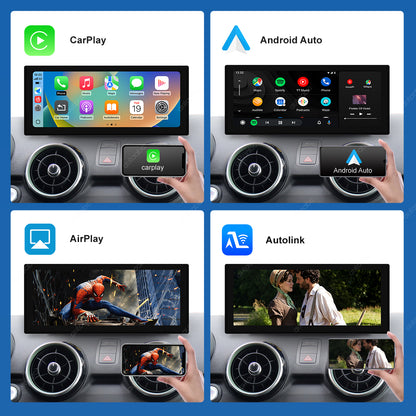 12.3" Linux Screen For Audi A1 HN+/RMC Wireless CarPlay Android Auto