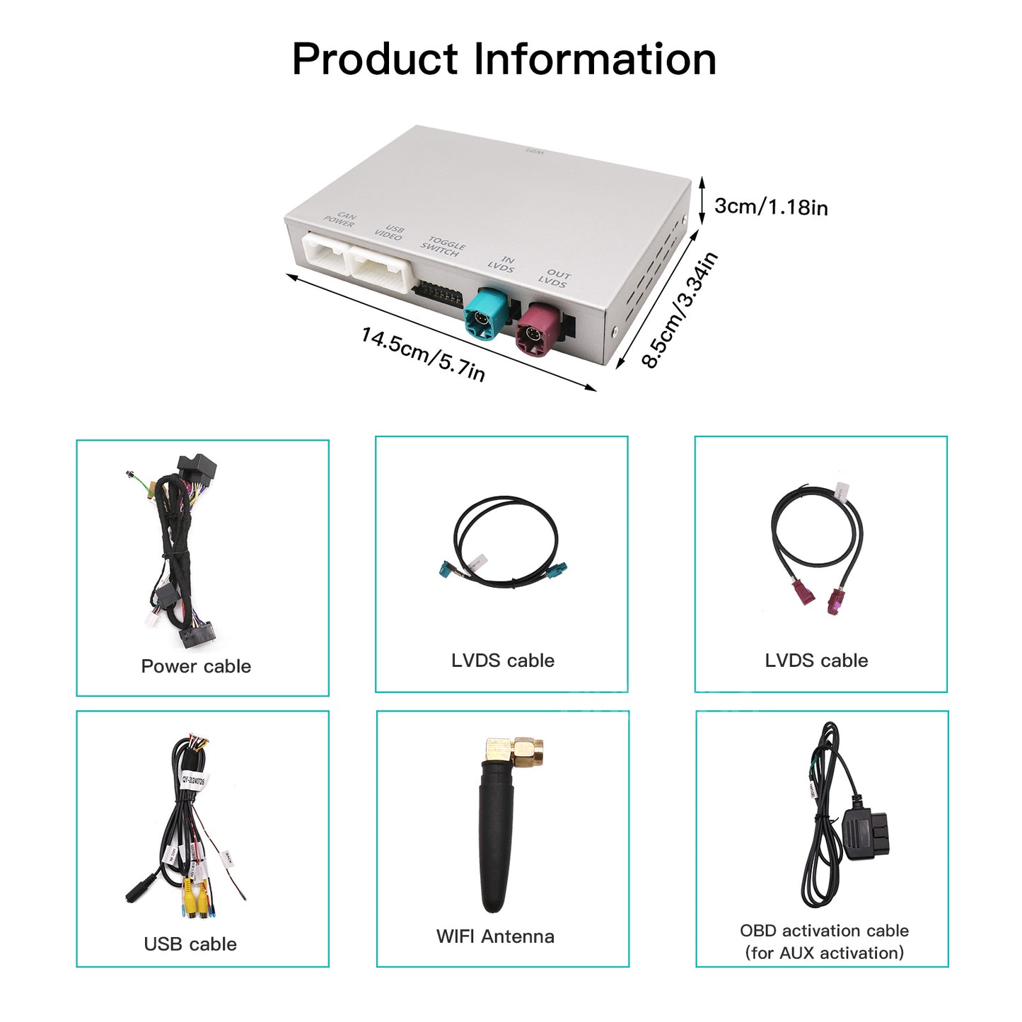 Wireless Carplay Android auto for Volkswagen Touareg 2010-2018