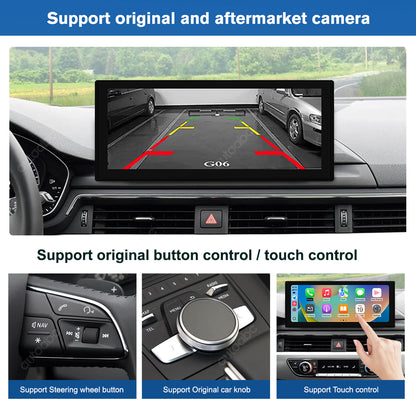 12.3" Linux Screen For Audi A4/A5 MIB3 Wireless CarPlay Android Auto
