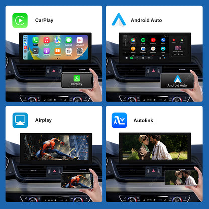 12.3" Linux Screen For Audi Q5L MIB/MIB2 Wireless CarPlay Android Auto