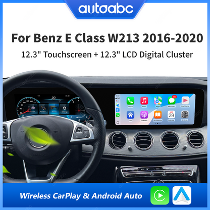 12.3" Panoramic Dual Screen Digital Cockpit for Mercedes-Benz W213