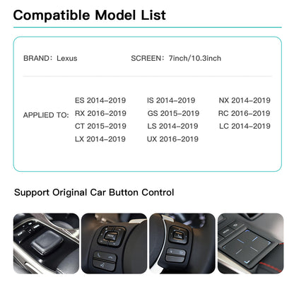 Wireless Carplay &Android Auto Retrofit Kit  interface for Lexus