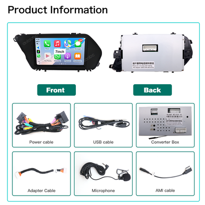 7“ Linux screen for Mercedes Benz GLK NTG4.0/4.5 Wireless CarPlay Android Auto LHD