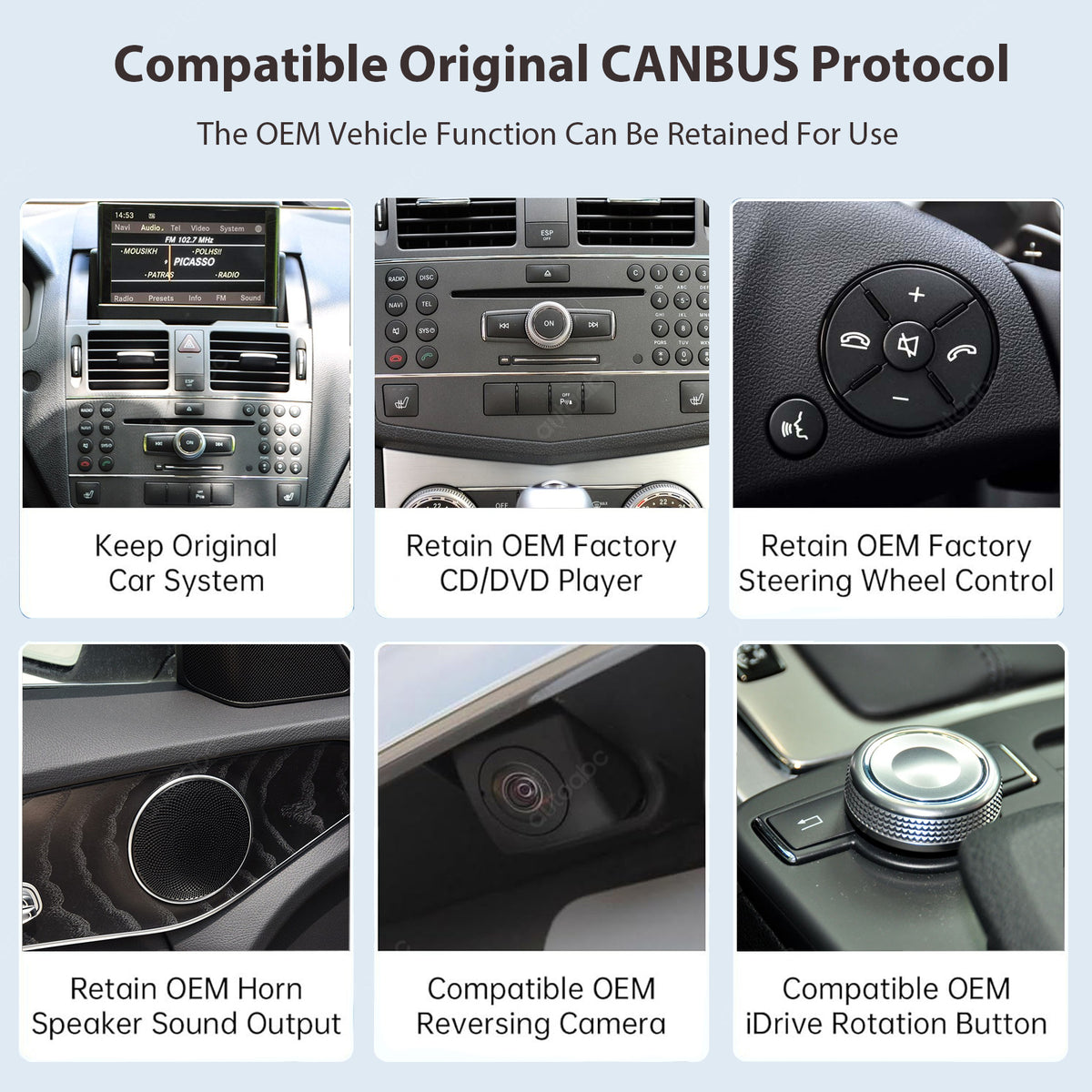12.3“ Linux screen for Mercedes Benz NTG4.0 Wireless CarPlay Android Auto