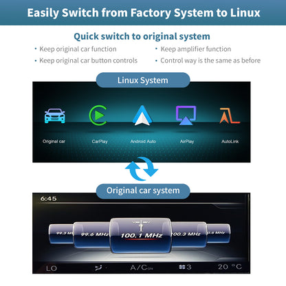 12.3“ Linux screen for Mercedes Benz NTG4.0/4.5/5.0 Apple CarPlay Android Auto