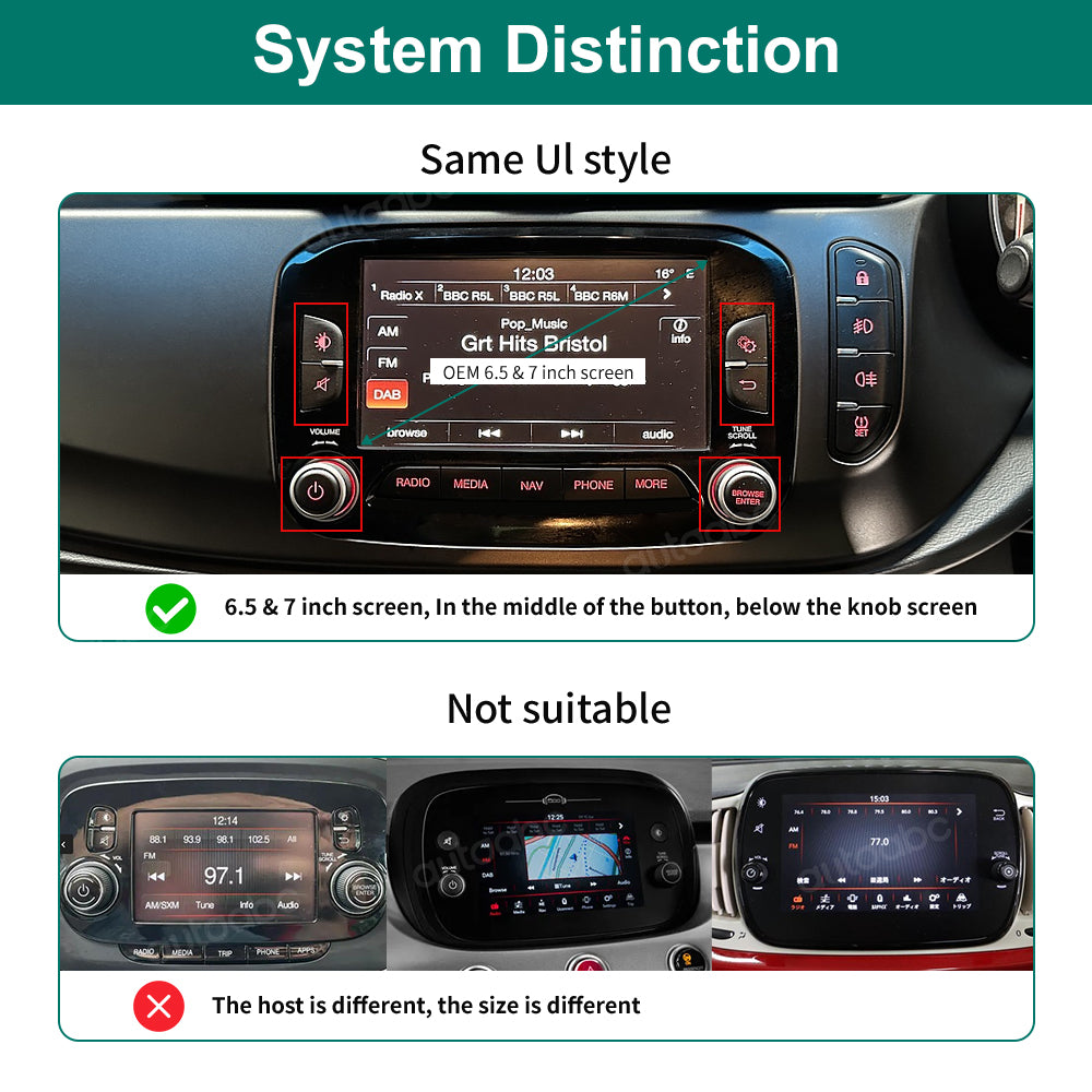 Wireless CarPlay&Android Auto Module For Fiat