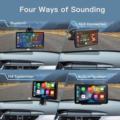 7 Inch Apple Car Play Touch Screen Wireless Apple Carplay & Android Auto for Car Stereo - AUTOabc