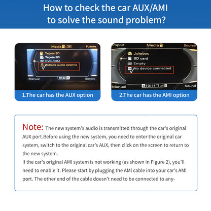 12.3" Linux Screen For Audi Q2 MIB/MIB2 Wireless CarPlay Android Auto