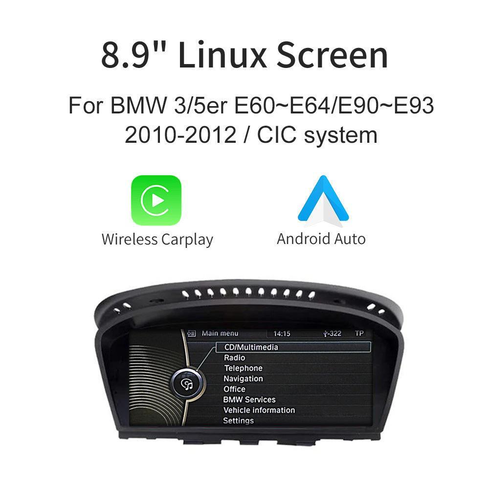 8.9'' Linux screen for BMW 3/5er E60~E93 CIC Wireless CarPlay Android Auto - AUTOABC