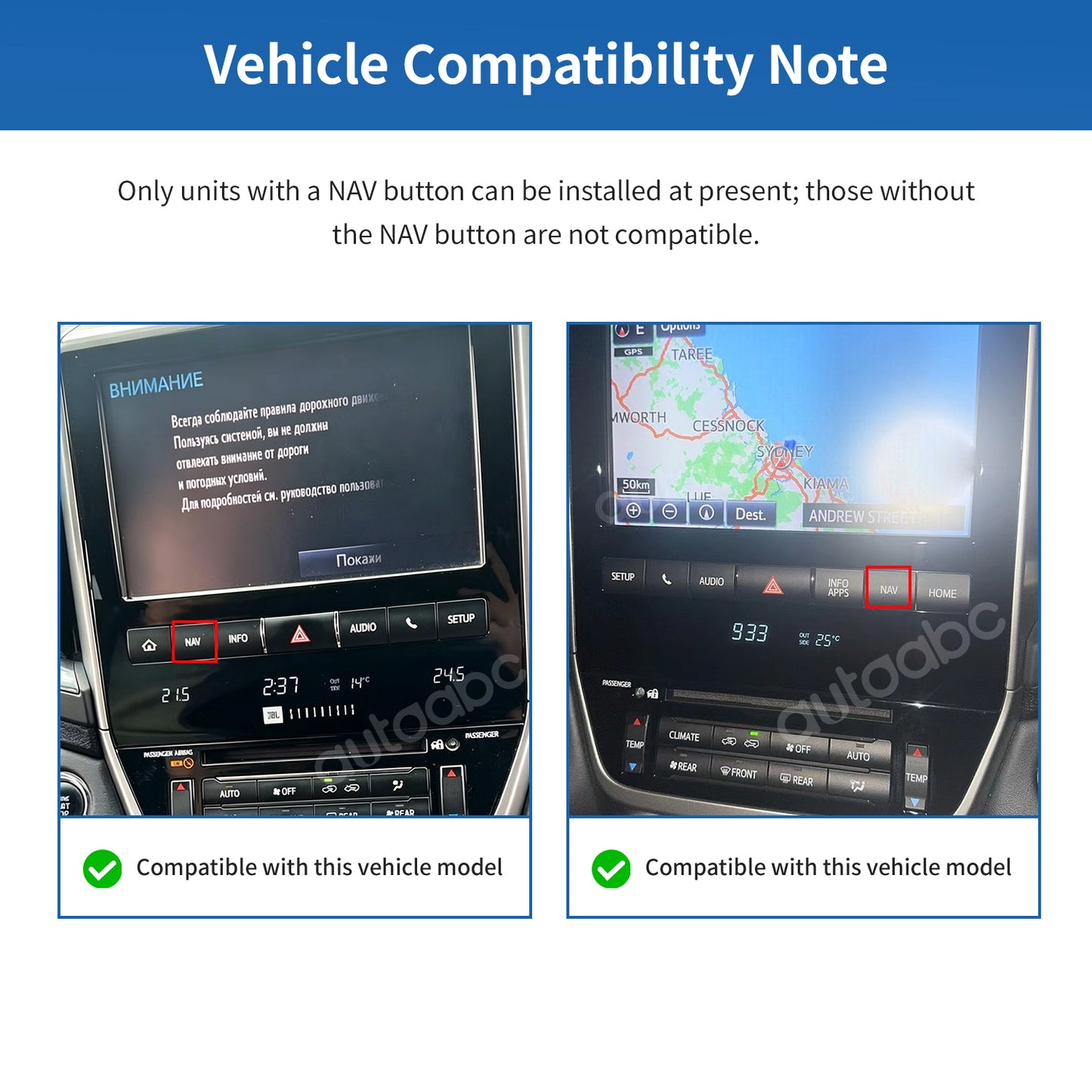 Wireless Carplay & Android Auto for Toyota Land Cruiser LC200 2016-2020