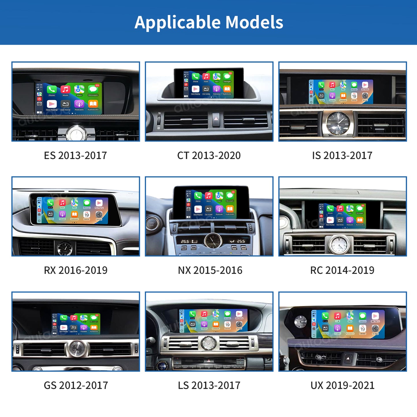 Wireless Carplay & Android Auto Retrofit Kit interface for Lexus
