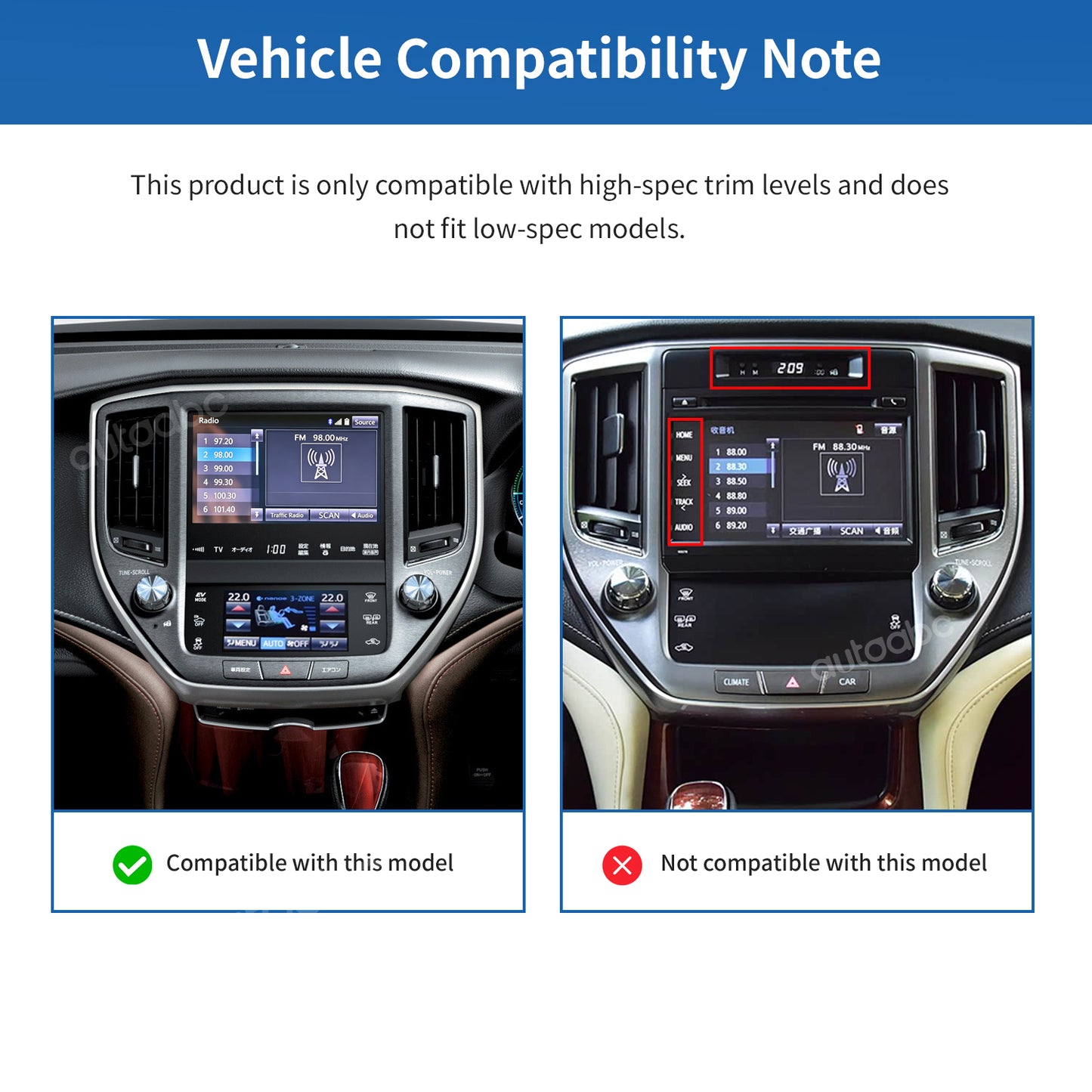 Wireless Carplay & Android Auto for Toyota Crown 2015-2019