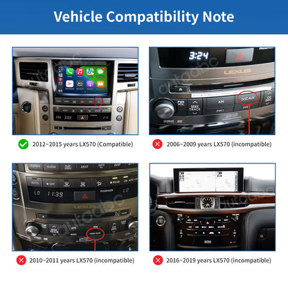 Wireless Carplay & Android Auto for Lexus LX570 2012-2015